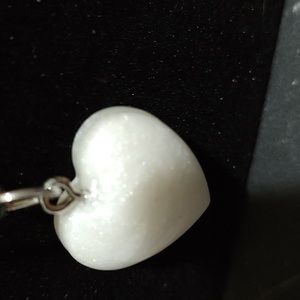 Resin heart necklace